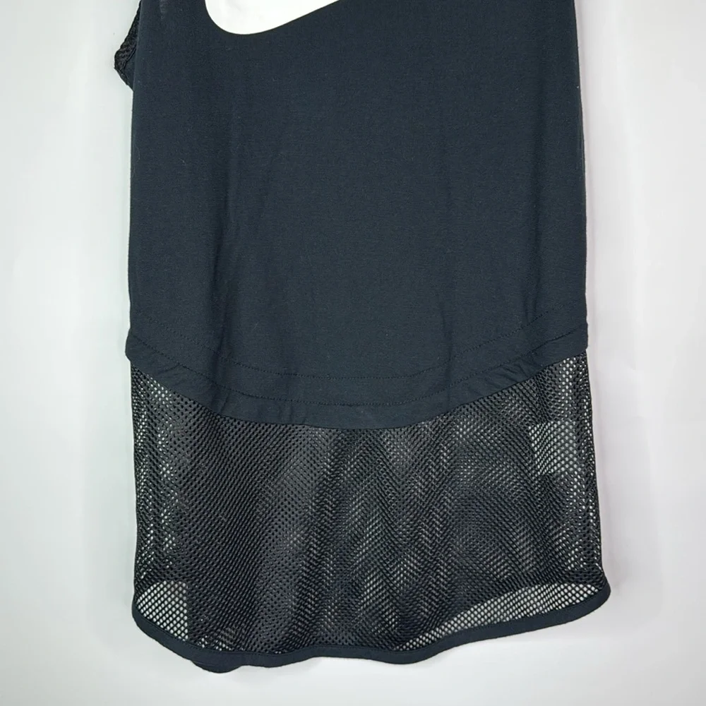 Nike Swoosh Mesh Black Tank Top Size Small